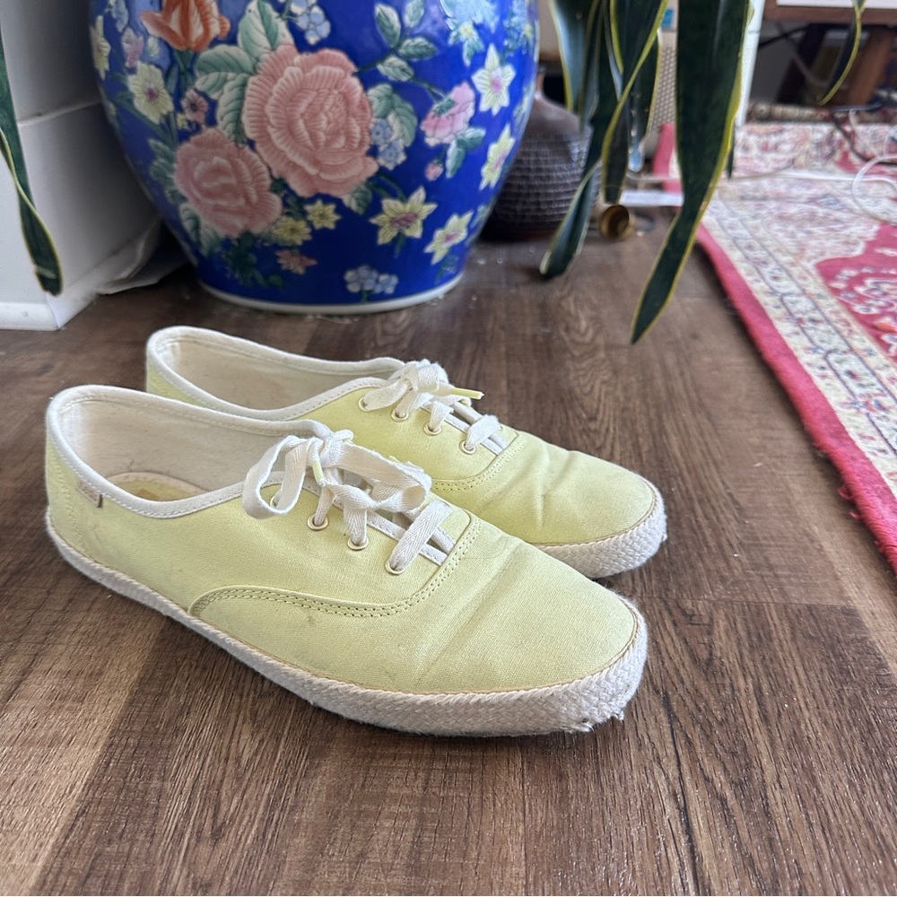 Kate Spade Butter Yellow Keds Sneakers
